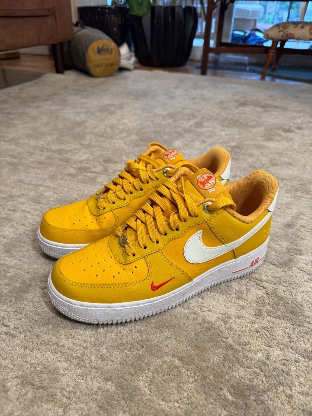 Nike Air Force 1 Low 07 SE 40th Anniversary Yellow Ochre Women’s 9